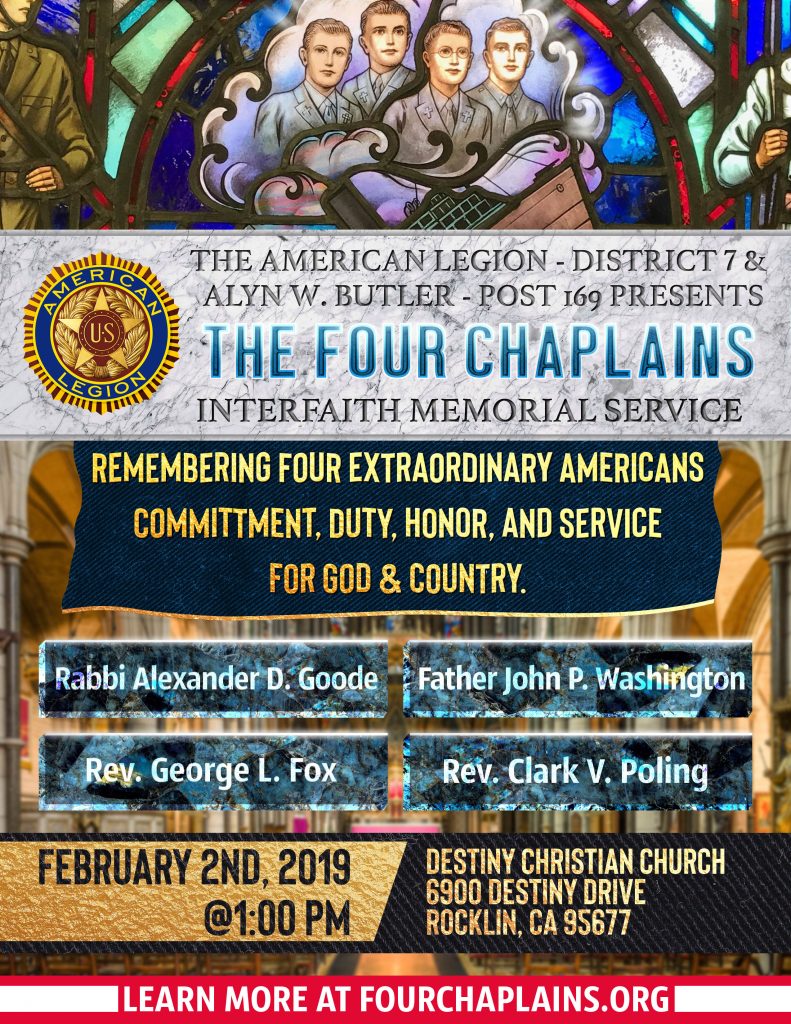 Four Chaplains 2019 flyer